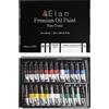 Elan Set Colori a Olio per Pittura Professionali, 24 Tubetti da 50 ml, Set Co...