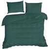 Eurofirany Biancheria da letto in raso 160x200 Nova verde double-face Eurofirany