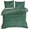Eurofirany Biancheria da letto 220x200 verde Tiffany con texture pelliccia D91