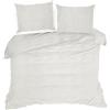 Eurofirany Biancheria da letto 220x200 Tiffany crema con texture pelliccia D91