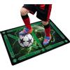 druck.de Tappetino da allenamento per il calcio - 90x60 cm - Grüne Energie - Allenamento per bambini - Tappetino antiscivolo per il controllo di palla - Tappetino da calcio - Attrezzo per l'allenamento tecnico