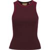 JACK & JONES Jxevelyn Comfy Piping Top Knit, Cabernet, M