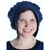 HEMAD Bonnet medievale delle donne - Con piastra - Puro cotone - Blu