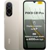XIAOMI POCO C81 Pro Smartphone 4+256GB, Batteria da 6000mAh(typ) Display immersivo 6,9 con refresh rate 120Hz, Fotocamera AI doppia da 13MP, Design elegante e raffinato, Oro, Garanzia 2 anni+1 anno extra