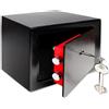 Cassaforte a Mobile con Chiave 17x23x17 cm per Hotel Casa Jepsen Nera