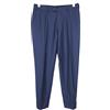 Suitsupply Brescia Uomo Pantaloni Regular UK36S Blu 100% Lana Pieghe