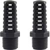 Supertool 2 filtri filettati per troppopieno, filtro per schermo da 20 mm, connettore per acquario in PVC, rete permeabile al giardino, connettore per tubo dell'acqua dell'acquario per accessori per acquari