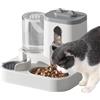 Generico Distributore Automatico 2 In 1 Per Gatti E Cani, Dispenser Di Cibo E Acqua Da Viaggio, Uscita Del Grano Controllabile, Adatto A Gattini Cuccioli Animali Piccoli E Medis Casa Appartamen