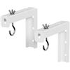 PUTORSEN Supporto da Parete a L per Proiettore, Supporti da Soffitto Regolabili con Ganci, Capacità di Carico 30 kg, Estensione Universale 15 cm, Montaggio Facile per Home Cinema e Ufficio