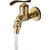 LNGJIN Rubinetto Vintage,Rubinetto in Ottone Anticato,Scolpito Rubinetto Rubinetto Bagno Lavabo Rubinetto da Giardino Esterno per casa, cucina, bagno, giardino esterno (oro)