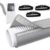 Generico manicotto isolante per tubo condizionatore portatile, Copri Tubo Condizionatore Portatile, Copertura Tubos Condizionatores Portatile con 3 cinghie regolabili, per Tubi di Scarico 5-5,9 Pollici(B)