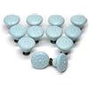 Auped Pomelli per armadio vintage con manici rotondi in ceramica da 34 mm, maniglie per mobili vintage rotonde per casa, adatti per cassettiere, armadi, maniglie delle porte (azzurro)
