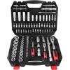 CCLIFE Set di chiavi a bussola metriche da 1/4 e 1/2, 94 pezzi, bussole 4-32 mm con cricchetto, prolunghe per auto e uso domestico in valigetta degli attrezzi