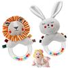 JoyLife Giochi Neonato 0-12 Mesi, Giocattolo Sonaglio Neonati 0 3 6 Mesi, Giochi Sensoriali Neonati, Montessori Giocattoli Peluche Morbidi a Sonagli Regalo per 0 3 6 12 Mesi Bambini Ragazzie Ragazze