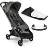 Bugaboo Butterfly 2 Passeggino da Viaggio - Sistemi Modulari con Maniglione e Parapioggia - Leggero, Piegabile con Una Mano, Seduta Reclinabile, Da 6 Mesi a 4 Anni - Forest Green
