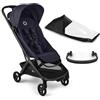 Bugaboo Butterfly 2 Passeggino da Viaggio - Sistemi Modulari con Maniglione e Parapioggia - Leggero, Piegabile con Una Mano, Seduta Reclinabile, Da 6 Mesi a 4 Anni - Deep Indigo