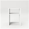 Phoenix Safe Fortuna - Mensola da tavolino, comodino, colore: Bianco