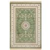 Nouristan Naveh - Tappeto orientale per soggiorno, a pelo corto, con frange, vintage, in velluto orientale, per sala da pranzo, soggiorno, camera da letto, verde, 95 x 140 cm