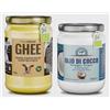 Exponatura Kit Superfood Bio - Ghee Burro Chiarificato 500g e Olio di Cocco Vergine 500ml - Ideali per Cucina Keto e Paleo - Set 2 Prodotti
