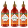 TABASCO Salsa di Condimento TABASCO, Confezione da 3 Bottiglie Squeeze, 3 x 256ml, Volume Totale 768ml, 17.5x6x18.5cm (Buffalo)