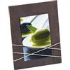 walther design Cornice Marrone Fino a 13 x 18 cm Cornice Ritratto in Legno con Portacorda La Casa YO111P