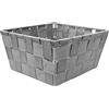 SEPIO | Cesto portabiancheria Laundry Basket in materiale impermeabile e rigido, facile da pulire, per bagno e cucina. (S - 19 x 19 x 9 cm, grigio)