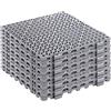 SOUJOY 12 cuscini modulari ad incastro, 30 x 30 cm, tappetino di drenaggio in gomma con fori, antiscivolo, tappetino per scarico del pavimento, tappetino per piscina, doccia, bagno, cucina, patio,