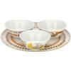 THUN - Set 3 ciotole con piatto, Collezione TulipaniD13,2x5H / D31,5