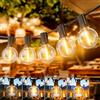 Dotrvmp Catena Luminosa Esterno 60m Luci da Giardino con G40 1W LED E12, 2700K Bianco Caldo Lampadine Antishock IP45 Impermeabile Collegabile&Regolabile (Senza Dimmer) per Feste Matrimoni Terrazzo