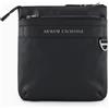 Armani Exchange Tulum Messenger Bag, Borsa Uomo, Nero, Taglia Unica