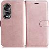 DENDICO Cover per Huawei Honor 70, Premium Portafoglio PU Custodia in PU Pelle, Flip Libro TPU Bumper Caso per Huawei Honor 70, Rosa