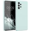 kwmobile Cover per Samsung Galaxy A52 / A52 5G / A52s 5G Custodia - Back Case per Smartphone in Silicone TPU - Protezione Gommata - menta freddo