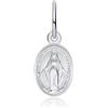 GioiaPura, Charm in Argento 925. Soggetto: Madonna Miracolosa. Ø 0,8 cm. Regalo Laurea | Amicizia | Natale | Compleanno | Prima Comunione | Neo Mamma