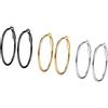 PROSTEEL 1/3 Paia Set Orecchini a Cerchio Donna Diametro 30/50/70/100MM Stile Vintage Y2K Minimalismo Argento Nero Oro Impermeabile di Alta Qualità