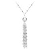 Tuscany Silver Collana a scorrimento con nappina a maglia marina piatta in argento sterling da donna 81 cm