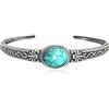 AaAgya Bracciale in argento,bracciale in argento sterling Bracciale in argento sterling for donna, bracciale donna in argento 925 con bracciale rigido in mosaico turchese Bracciale dell'amicizia Sterling