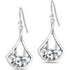 LeCalla Orecchini a goccia in argento Sterling 925 con filigrana a goccia, da donna, lunghi, in argento 925, ipoallergenici, in filigrana, Piccolo, Argento sterling, Non pietra preziosa
