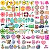JSTHHTT 100 Pcs Ciondoli per Scarpe, Spiaggia Estiva PVC Ciondoli per Scarpe Accessori Charms Scarpa per Bambini, Adulti, Ragazze, Donne