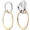 Traveller Orecchini a clip - Donna - Pendente - Bicolore - Oro e Argento - 33x14 mm - 157232