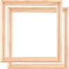 BK BILDERRAHMEN KOLMER 2 cornici per quadri/tele, in legno di pino non trattato, formato 40 x 40 cm