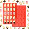 EMAGEREN 2 Stampi per Madeleine in Silicone Forme per Madeleine Antiaderente a 20 Fori Stampo in Silicone a Forma di Conchiglia Stampo per Biscotto,Torta, Budino, Cioccolato per Fai da Te