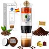 Astur Group Macchina Caffè Portatile Capsule Ricaricabile USB, Macchina da Caffè Portatile Multicapsula e Caffè Macinato con Riscaldamento Automatico, Ideale per Viaggi, Campeggio, Ufficio e Auto (Bianco)