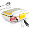 SPICE Amarillo Inox Trio PLUS Scaldavivande portatile Lunch Box Doppio Voltaggio Double Voltage 220V - 12V con vaschetta estraibile in acciaio inox 40 W coperchio con guarnizione