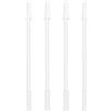 Ligeinsrk 4pcs Straw riutilizzabili + 2pcs Cleaner Straw - Sostituzione di paglia di plastica sicura per 1000 ml/2000 ml di bottiglia d'acqua