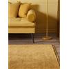 RugVista Handloom fringes, Zerbino, Moderni, 60 x 90 cm, Rettangolare, Pelo medio, Soggiorno, Camera da letto, Corridoio, Lavabile solo a secco, Certificato Care & Fair, Giallo Mostarda