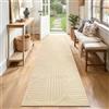 SHACOS Tappeto Corridoio Antiscivolo 60x240 cm, Tappeti Passatoia Beige