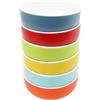 Vivid-it Set di 6 ciotole e piatti in melamina colorata Macaron per salse, salse, snack e dessert, in stile nordico, piatti da portata rotondi leggeri e resistenti per l'uso quotidiano (ciotole 11 cm x 4,5 cm)