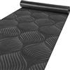 ANRO Tappeto passatoia adatto per corridoio, camera da letto, soggiorno, cucina, tappeto per interni in velour, 50 x 350 cm, modello: Baker, colore: grigio