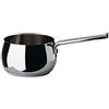 Alessi Mami - Casseruola con manico, 160 cl, in acciaio INOX lucido, 32 x 17 x 9,2 cm, per coperchio Ø 16 cm