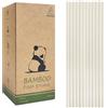 FAUVISM 240 Pezzi Cannucce in Fibra di Bambù,100% Biodegradabili Cannucce di Bambù, Compostabili Naturali Bamboo Succatore Cannucces Usa e Getta per Cocktail, Bere, Succhi, Yogurt